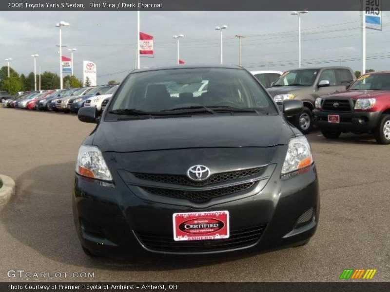 Flint Mica / Dark Charcoal 2008 Toyota Yaris S Sedan