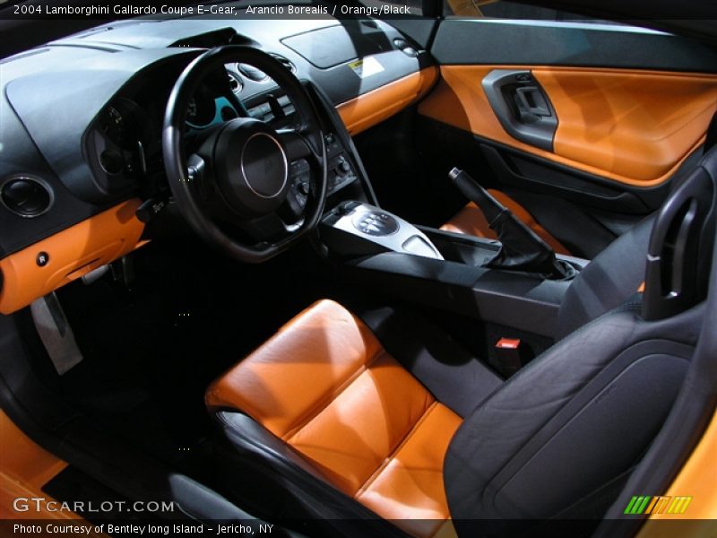 Arancio Borealis / Orange/Black 2004 Lamborghini Gallardo Coupe E-Gear