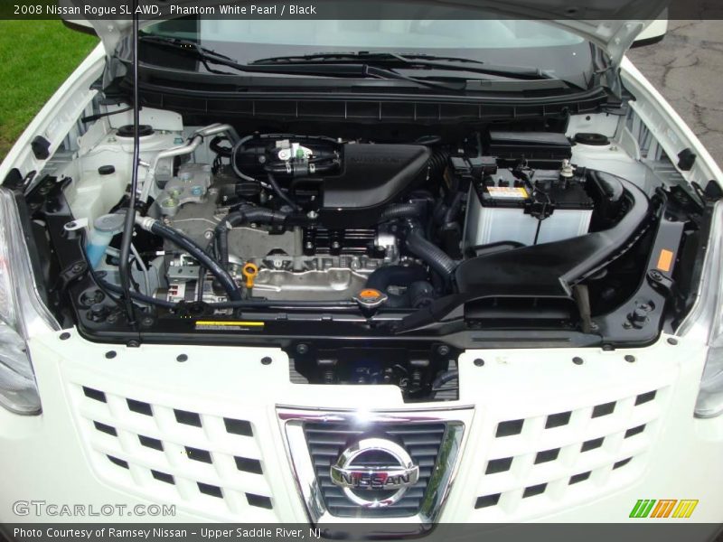 Phantom White Pearl / Black 2008 Nissan Rogue SL AWD