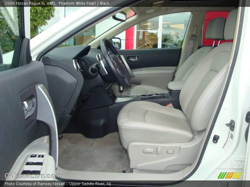 Phantom White Pearl / Black 2008 Nissan Rogue SL AWD