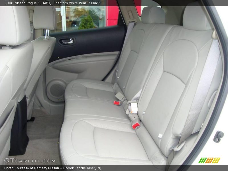 Phantom White Pearl / Black 2008 Nissan Rogue SL AWD