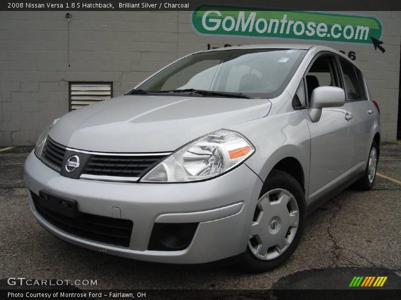 Brilliant Silver / Charcoal 2008 Nissan Versa 1.8 S Hatchback
