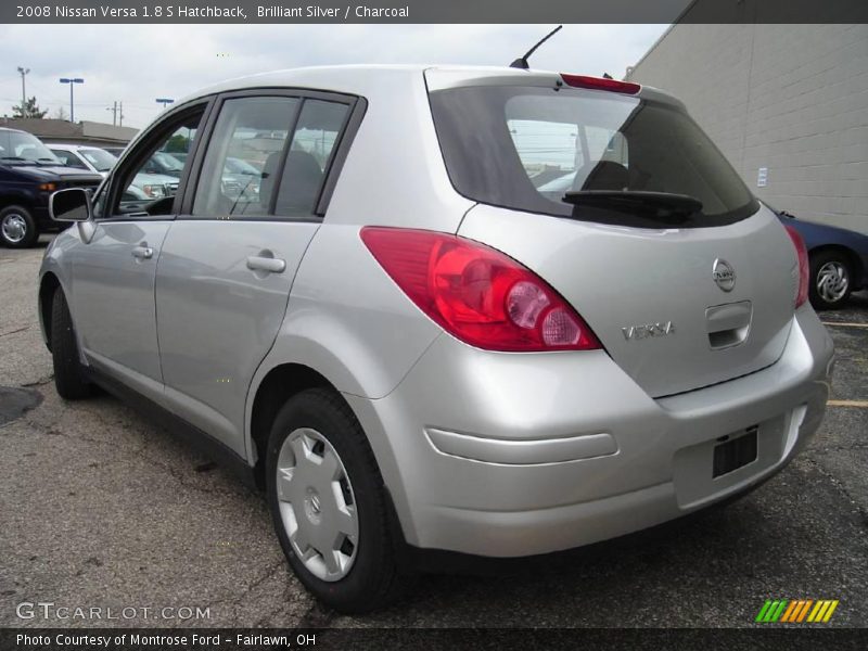 Brilliant Silver / Charcoal 2008 Nissan Versa 1.8 S Hatchback
