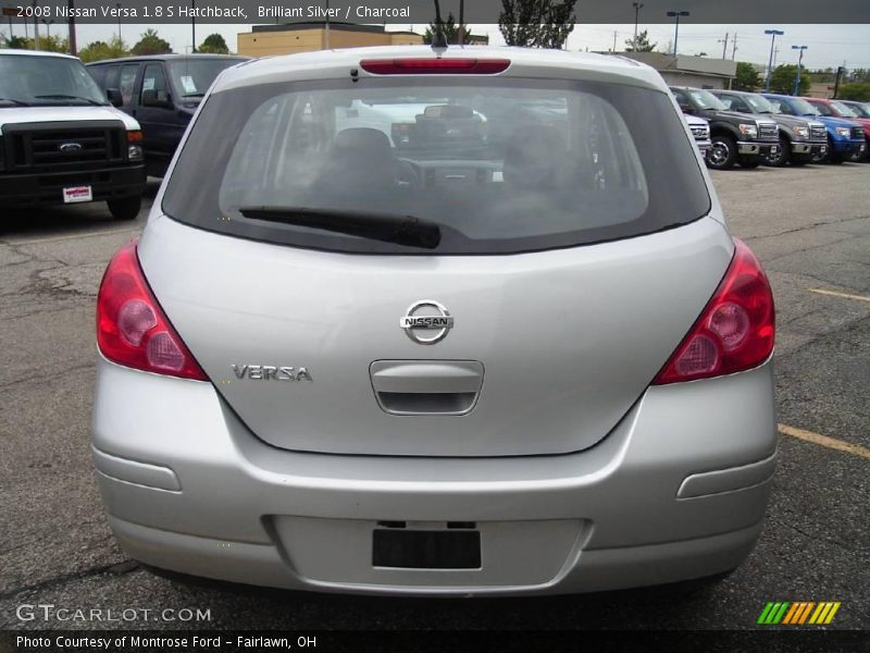 Brilliant Silver / Charcoal 2008 Nissan Versa 1.8 S Hatchback