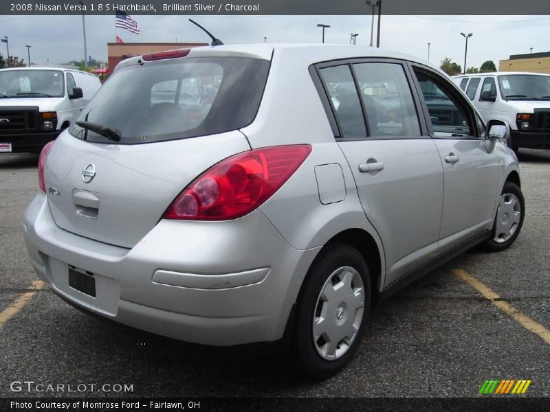 Brilliant Silver / Charcoal 2008 Nissan Versa 1.8 S Hatchback