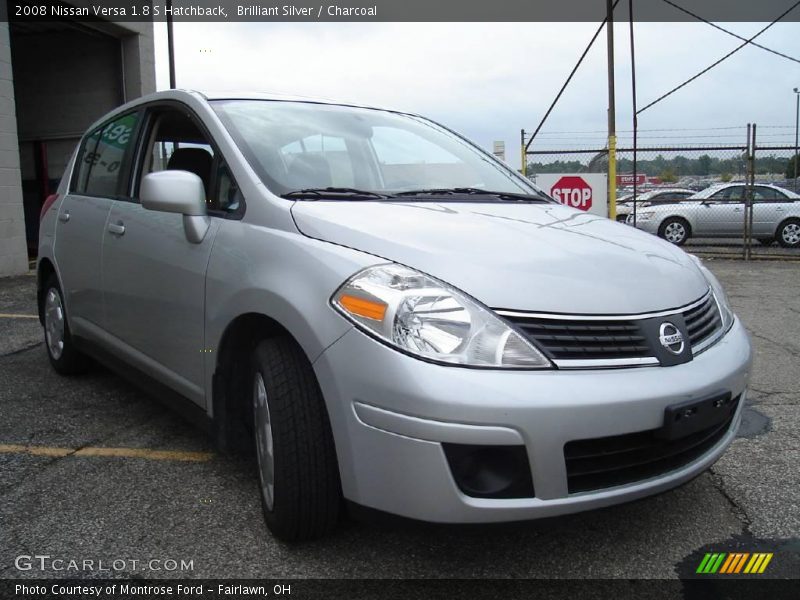 Brilliant Silver / Charcoal 2008 Nissan Versa 1.8 S Hatchback