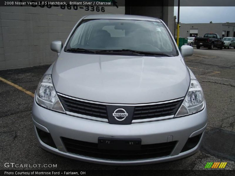 Brilliant Silver / Charcoal 2008 Nissan Versa 1.8 S Hatchback