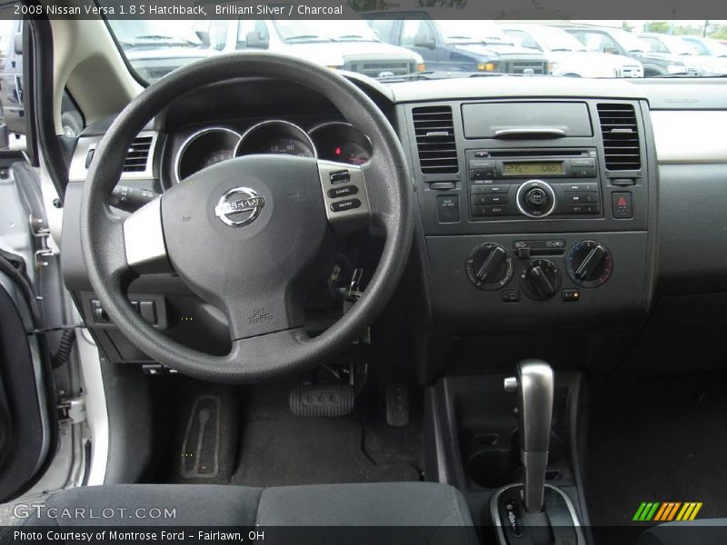 Brilliant Silver / Charcoal 2008 Nissan Versa 1.8 S Hatchback