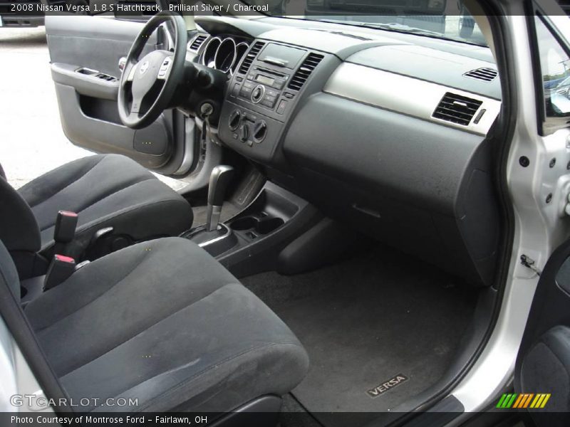 Brilliant Silver / Charcoal 2008 Nissan Versa 1.8 S Hatchback