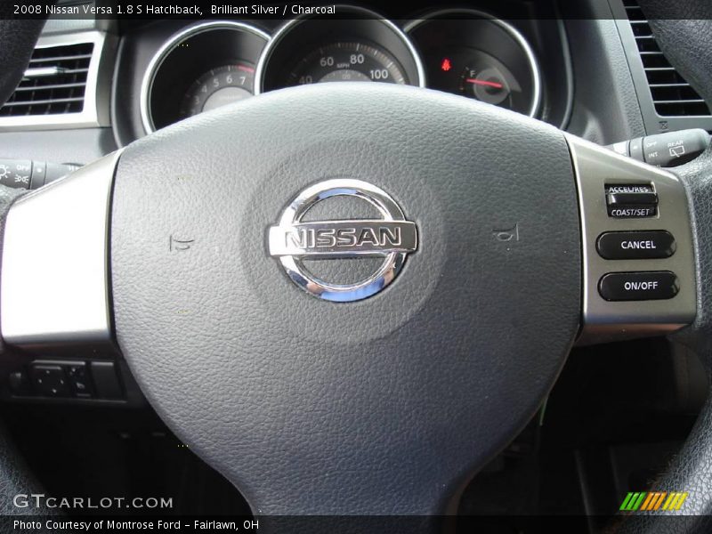 Brilliant Silver / Charcoal 2008 Nissan Versa 1.8 S Hatchback