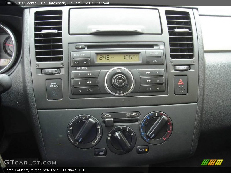 Brilliant Silver / Charcoal 2008 Nissan Versa 1.8 S Hatchback