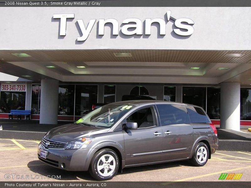 Smoke Gray Metallic / Gray 2008 Nissan Quest 3.5