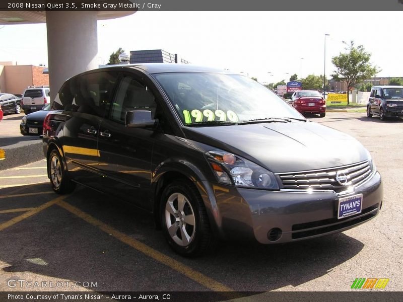 Smoke Gray Metallic / Gray 2008 Nissan Quest 3.5