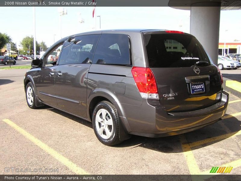 Smoke Gray Metallic / Gray 2008 Nissan Quest 3.5