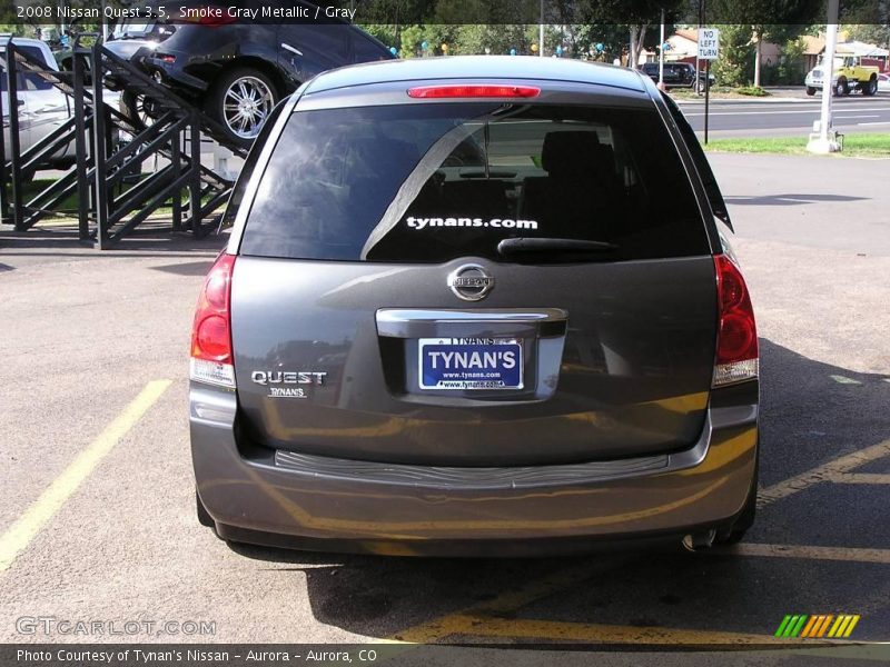 Smoke Gray Metallic / Gray 2008 Nissan Quest 3.5