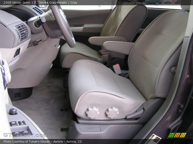 Smoke Gray Metallic / Gray 2008 Nissan Quest 3.5