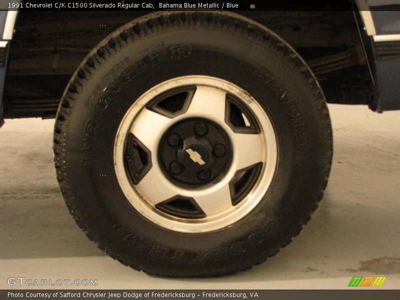 Bahama Blue Metallic / Blue 1991 Chevrolet C/K C1500 Silverado Regular Cab