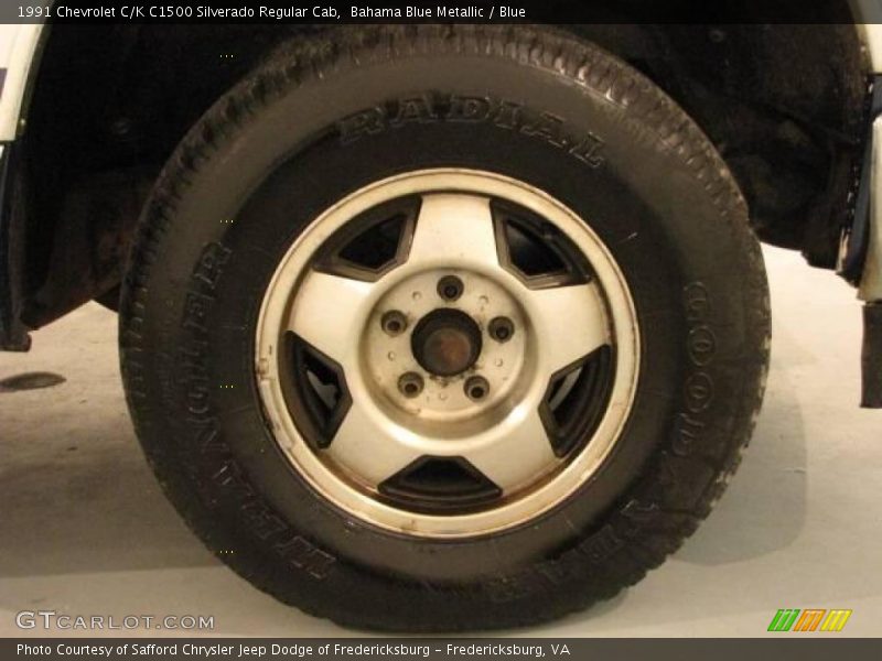 Bahama Blue Metallic / Blue 1991 Chevrolet C/K C1500 Silverado Regular Cab