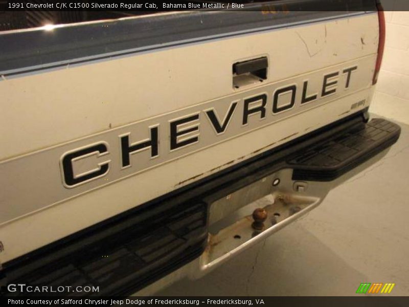 Bahama Blue Metallic / Blue 1991 Chevrolet C/K C1500 Silverado Regular Cab