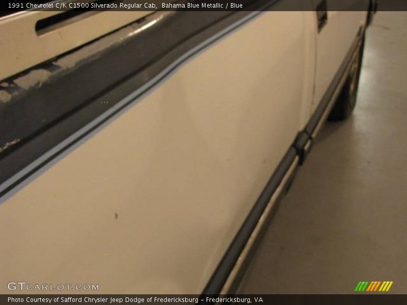 Bahama Blue Metallic / Blue 1991 Chevrolet C/K C1500 Silverado Regular Cab