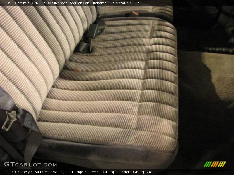 Bahama Blue Metallic / Blue 1991 Chevrolet C/K C1500 Silverado Regular Cab