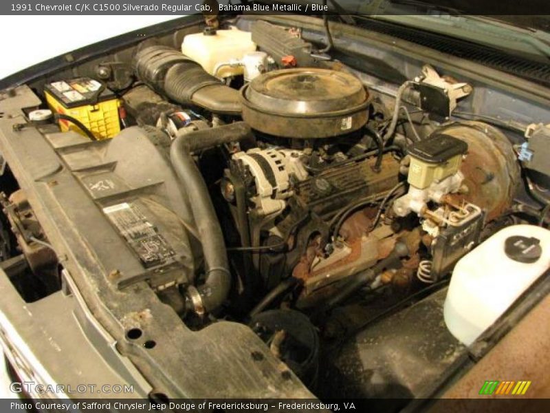 Bahama Blue Metallic / Blue 1991 Chevrolet C/K C1500 Silverado Regular Cab
