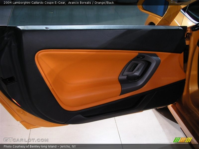 Arancio Borealis / Orange/Black 2004 Lamborghini Gallardo Coupe E-Gear