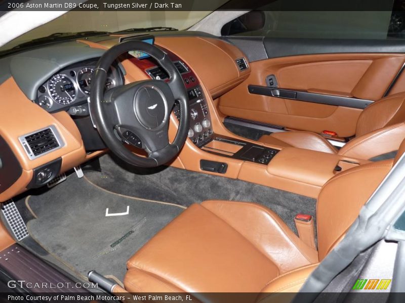 Tungsten Silver / Dark Tan 2006 Aston Martin DB9 Coupe
