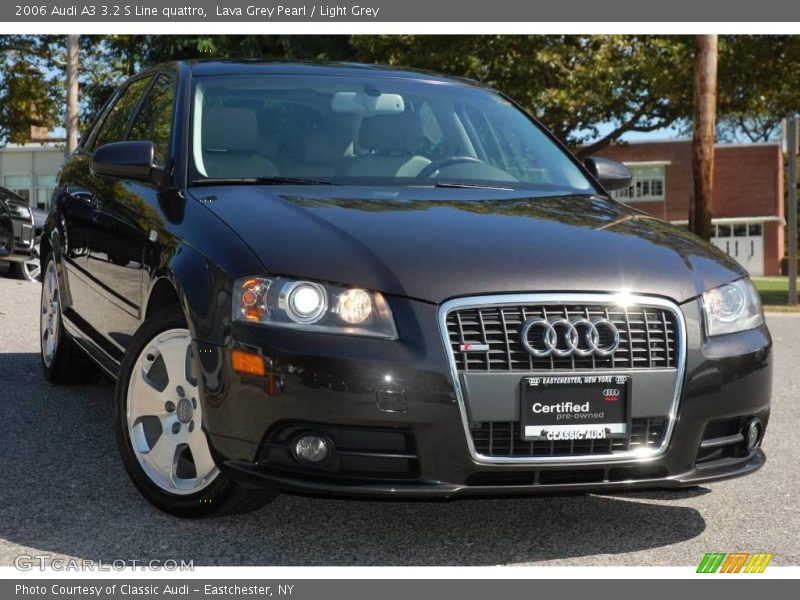 Lava Grey Pearl / Light Grey 2006 Audi A3 3.2 S Line quattro