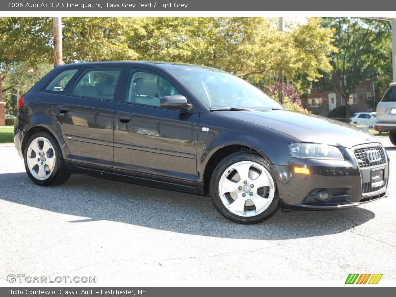 Lava Grey Pearl / Light Grey 2006 Audi A3 3.2 S Line quattro