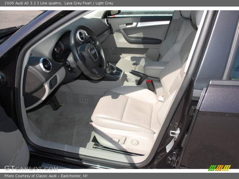 Lava Grey Pearl / Light Grey 2006 Audi A3 3.2 S Line quattro