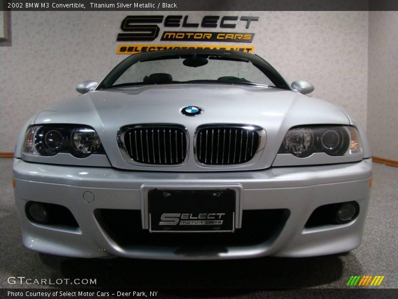 Titanium Silver Metallic / Black 2002 BMW M3 Convertible