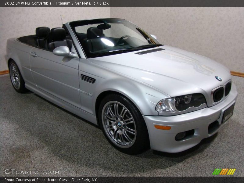 Titanium Silver Metallic / Black 2002 BMW M3 Convertible