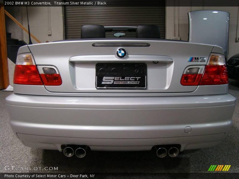 Titanium Silver Metallic / Black 2002 BMW M3 Convertible