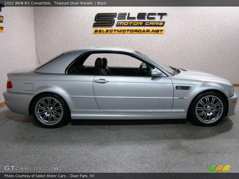 Titanium Silver Metallic / Black 2002 BMW M3 Convertible
