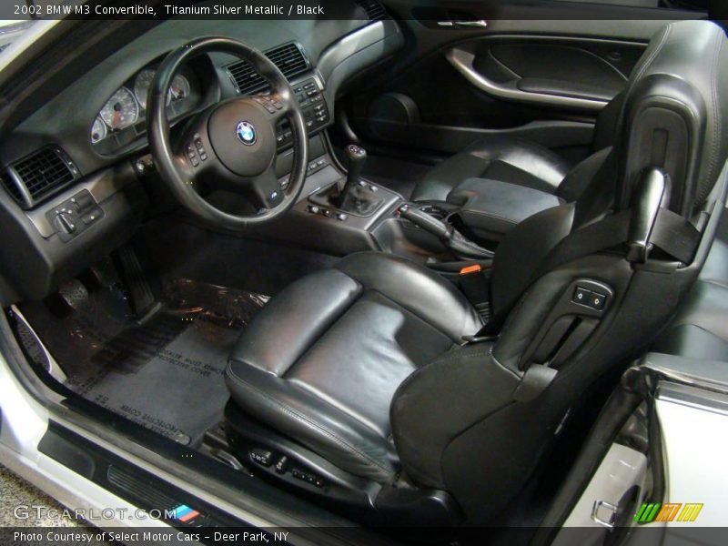 Titanium Silver Metallic / Black 2002 BMW M3 Convertible