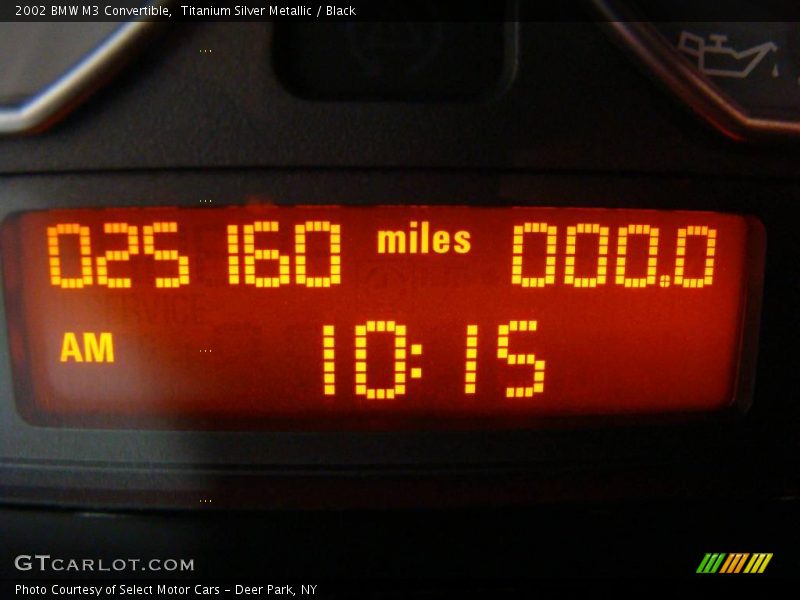 Titanium Silver Metallic / Black 2002 BMW M3 Convertible