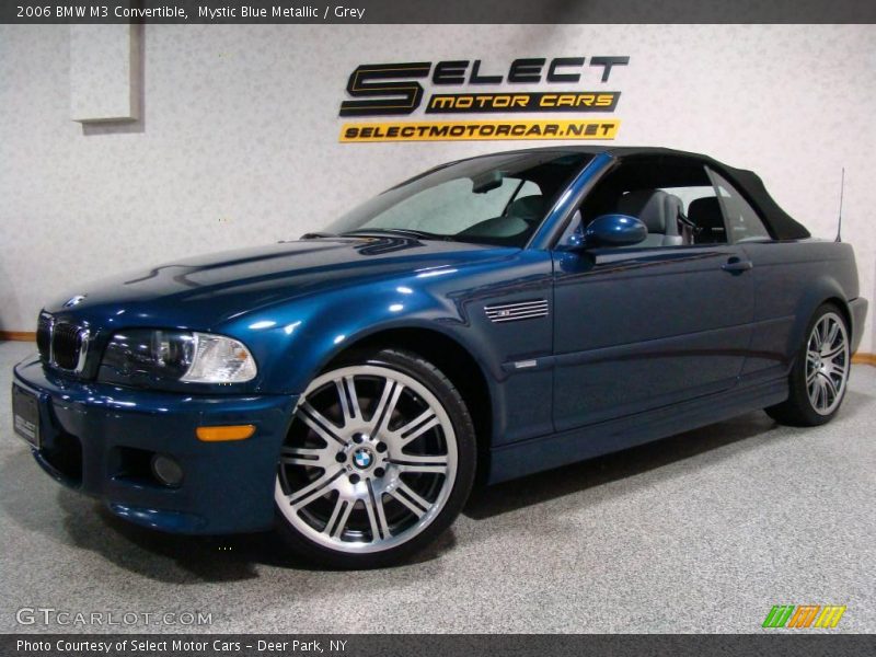 Mystic Blue Metallic / Grey 2006 BMW M3 Convertible