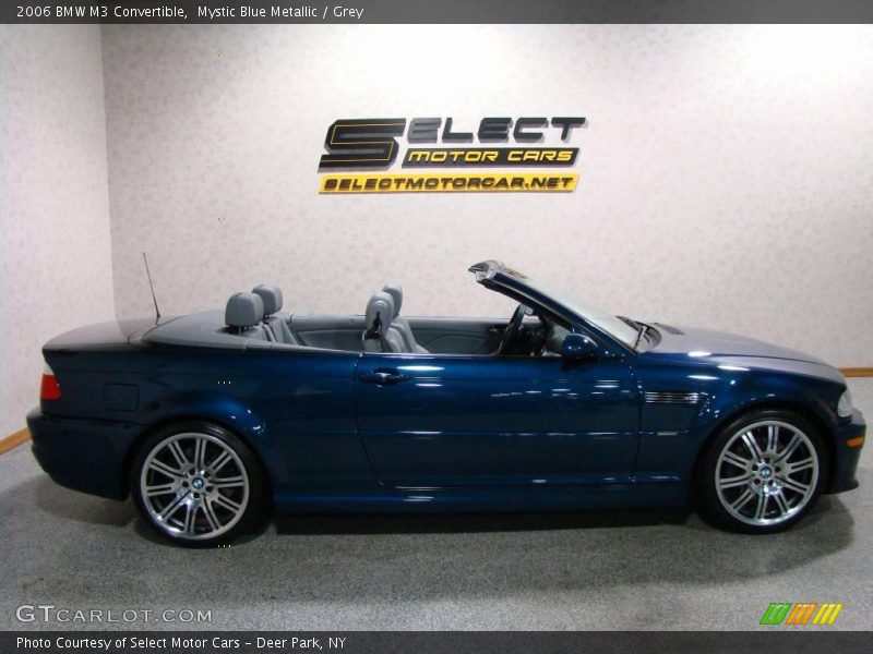 Mystic Blue Metallic / Grey 2006 BMW M3 Convertible