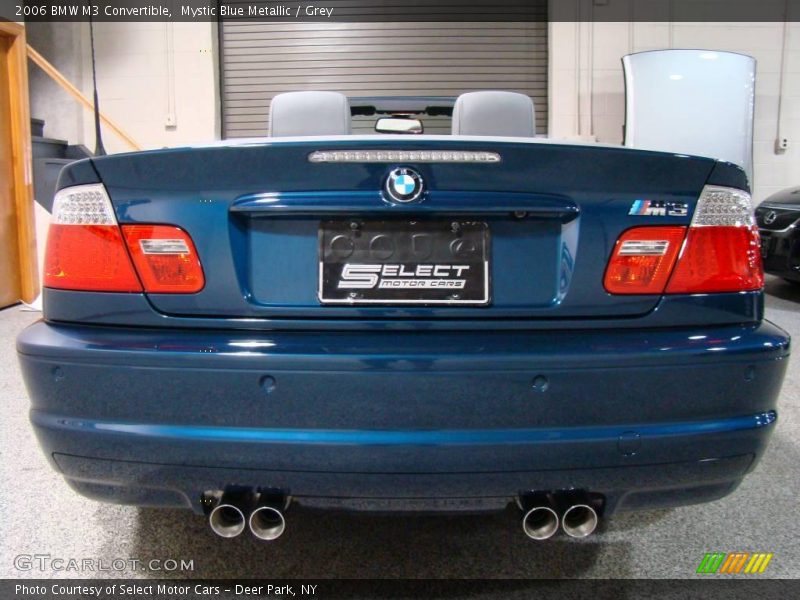 Mystic Blue Metallic / Grey 2006 BMW M3 Convertible
