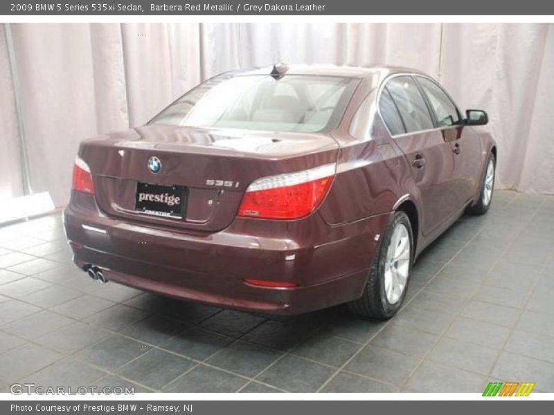 Barbera Red Metallic / Grey Dakota Leather 2009 BMW 5 Series 535xi Sedan