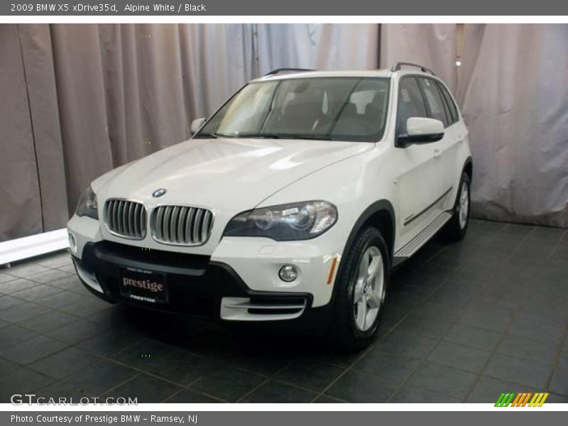 Alpine White / Black 2009 BMW X5 xDrive35d