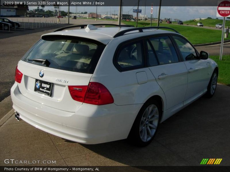 Alpine White / Beige 2009 BMW 3 Series 328i Sport Wagon