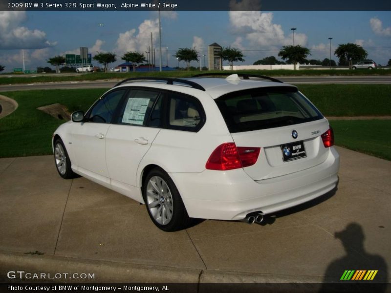 Alpine White / Beige 2009 BMW 3 Series 328i Sport Wagon