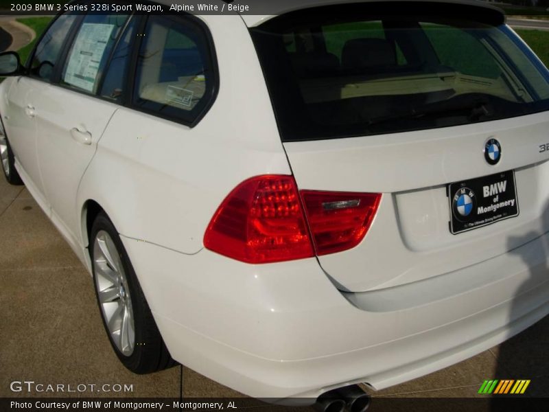 Alpine White / Beige 2009 BMW 3 Series 328i Sport Wagon