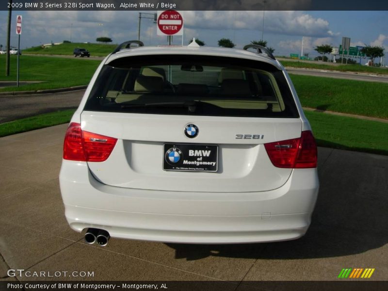 Alpine White / Beige 2009 BMW 3 Series 328i Sport Wagon