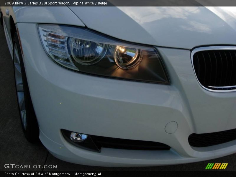 Alpine White / Beige 2009 BMW 3 Series 328i Sport Wagon