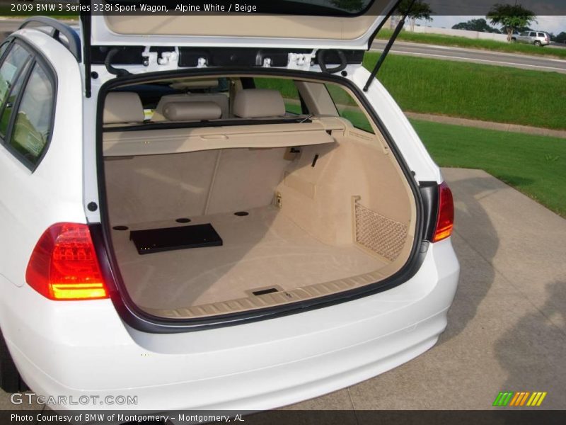 Alpine White / Beige 2009 BMW 3 Series 328i Sport Wagon