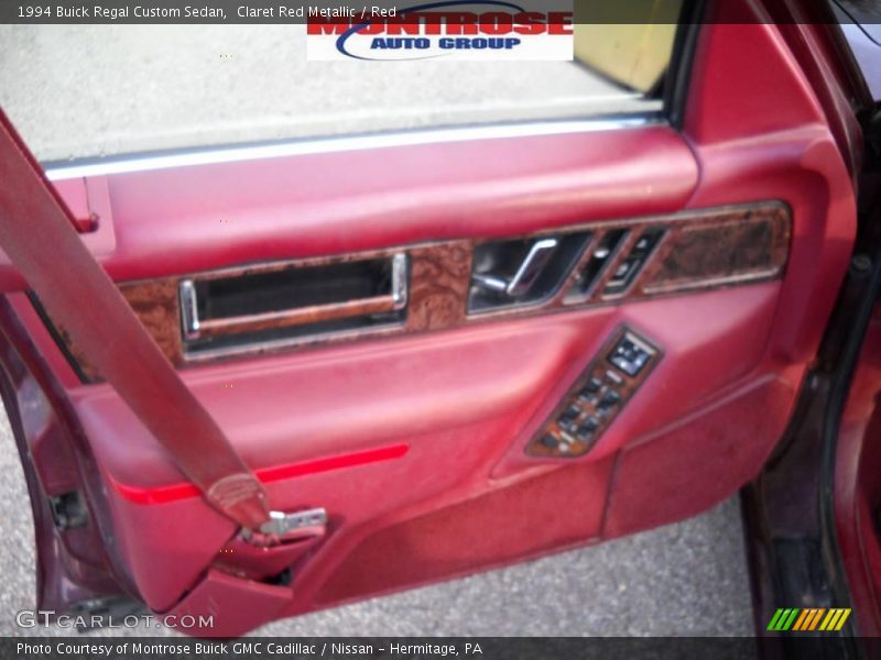 Claret Red Metallic / Red 1994 Buick Regal Custom Sedan