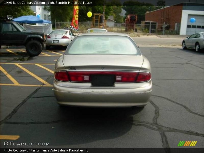 Light Sandrift Metallic / Taupe 1998 Buick Century Custom